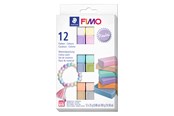 Hobby artikler - Staedtler FIMO soft sæt. 12 x ½ blok, Pastel - 8023 C12-3