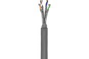 Netværkskabel - Pro CAT 6a network cable S/FTP (PiMF) grey 305 m - Grå - 4040849960956