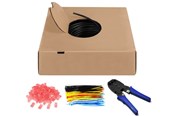 Netværkskabel - Pro CAT 6 Outdoor network cable set U/UTP black 100 - Sort - 100m - 4040849554407