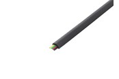 Netværkskabel - Pro Telephone flat cables 6-core 100 m reel AWG 30. - Sort - 100m - 4040849502545