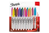 Skrive- og Tegneværktøjer - Sharpie Permanent Markers | Fin spids | Forskellige sjove farver | 18 styk - 1996112