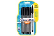 Skrive- og Tegneværktøjer - Paper Mate InkJoy 100ST Capped Ballpoint Pens | Medium spids (1,0 mm) | Sort | 8 styk - 1956739
