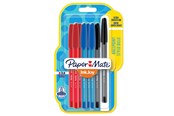 Skrive- og Tegneværktøjer - Paper Mate InkJoy 100ST Capped Ballpoint Pens | Medium spids (1,0 mm) | Forskellige farver | 8 styk - 1956745