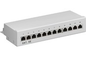 Netværkskabel - Pro CAT 5e Mini/Desktop Patch Panel 12 Port grey - 4040849930416