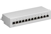 Netværkskabel - Pro CAT 6 Mini/Desktop Patch Panel 12 Port grey - Grå - 4040849693069