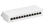 Netværkskabel - Pro CAT 6 Mini/Desktop Patch Panel 12 Port white - Hvid - 4040849620706