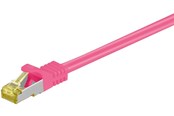 Netværkskabel - Pro RJ45 patch cord CAT 6A S/FTP (PiMF) 500 MHz with CAT 7 raw cable - Pink - 15m - 4040849916502