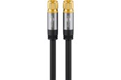 Antennekabel/stik - Pro SAT antenna cable (135 dB) 4x shielded 10 m bla - 4040849706783