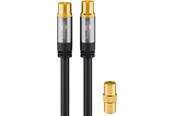 Antennekabel/stik - Pro TV antenna cable (135 dB) 4x shielded 10 m - 4040849703898