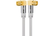 Antennekabel/stik - Pro SAT antenna cable (135 dB) 4x shielded 5m - 4040849704857
