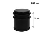 Beslag & hængsler - Home>it Dørstop løs Ø62x75 mm 1 kg - matsort - 13168