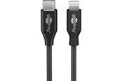 USB kabel - Pro USB-C <-> Lightning - 0.5m - Sort - 4040849394287