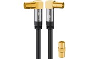 Antennekabel/stik - Pro TV antenna cable (135 dB) 4x shielded 3 m - 4040849704642