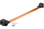 Netværkskabel - Pro Ultra-slim RJ45 LAN window feed-through 0.5 m - Sort - 0.5m - 4040849714139