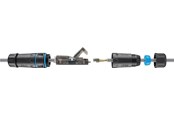 Netværkskabel - Pro Outdoor (IP68) LAN cable connector CAT 6A UTP unshielded - Sort - 4040849444166
