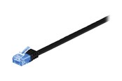 Netværkskabel - Pro LAN CAT 6A U/UTP flat - Sort - 0.5m - 4040849963018