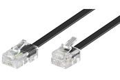 Netværkskabel - Pro Modular telephone cable - Sort - 6m - 4040849685774