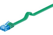 Netværkskabel - Pro LAN CAT 6A U/UTP flat - Grøn - 3m - 4040849963308