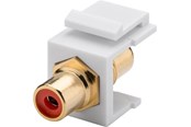 Netværkskabel - Pro Keystone Cinch/RCA module - Rød - 0cm - 4040849796692