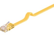 Netværkskabel - Pro LAN CAT 6 Flat U/UTP - Gul - 1m - 4040849964084