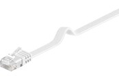 Netværkskabel - Pro LAN CAT 6 Flat U/UTP - Hvid - 1m - 4040849951923
