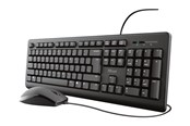 Tastatur - Trust Primo - Tastatur & Mus sæt - Sort - 23970