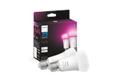 Smart Home - Philips Hue White and color ambiance A60 E27 intelligent pære (2-pak) - 929002468802