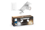 Smart Home - Philips Hue Runner Dobbelt Spot - Hvid - med Dimmer Switch - 929003812001