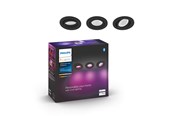 Smart Home - Philips Hue Centura Indbygningsspot Rund - Sort - 3-Pak - 929003809501