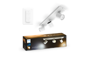 Smart Home - Philips Hue Runner Trippelt Spot - Hvid - med Dimmer Switch - 929003812101