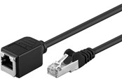 Netværkskabel - Pro CAT 5e extension cable F/UTP black 1 m - 4040849918865