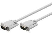 Skærmkabel - Pro VGA (15pin) - Skærmkabel - 5m - Hvid - 4040849683145