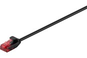 Netværkskabel - Pro CAT 6 slim patch cable U/UTP black - 4040849937507