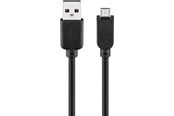USB kabel - Pro USB-A <-> USB Micro-B - 0.6m - Sort - 4040849939228