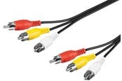 Audio kabel - Pro Composite audio/video connector cable 3x RCA - 4040849507700