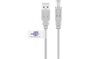 USB kabel - Pro USB-A <-> USB Mini-B (4-pin) - 5m - Grå - 4040849508332