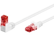 Netværkskabel - Pro LAN CAT 6 U/UTP - 90° - Hvid - 0.25m - 4040849515200