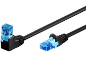 Netværkskabel - Pro LAN CAT 6A U/UTP 90° - Sort - 3m - 4040849515316
