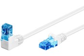 Netværkskabel - Pro LAN CAT 6A U/UTP 90° - Hvid - 1m - 4040849515361