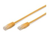 Netværkskabel - DIGITUS CAT 5e patch cable U/UTP yellow - Gul - 0.5m - DK-1511-005/Y