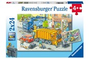 Puslespil - Ravensburger Working Trucks 2x24p - 10105096