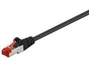 Netværkskabel - Pro LAN CAT 6 S/FTP - Sort - 0.5m - 4040849954689