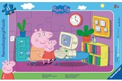 Puslespil - Ravensburger Peppa In Front Of The Computer 15pcs - 10106123
