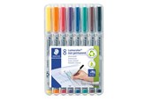 Skrive- og Tegneværktøjer - Staedtler Lumocolor Non-P S 0,4mm 8 ass/boks - 311 WP8