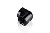 Gør-det-selv vandkøling - Bitspower 90-Degree With Dual Inner G1/4" Extender Fitting (Glorious Black) (2 PCS ) - TA-90DIA-GB