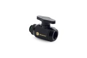 Gør-det-selv vandkøling - Bitspower Matt Black Mini Valve Rotary G1/4"& Inner G14"With Black Handle - BP-MVVRGIG14-MBKBK