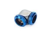 Gør-det-selv vandkøling - Bitspower Black Sparkle / Royal Blue Enhance 90-Degree Dual Multi-Link Adapter For OD 16MM - BP-BSE90DML16-RBL