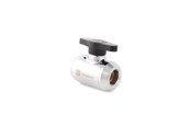 Gør-det-selv vandkøling - Bitspower Silver Shining Mini Valve With Black Handle - BP-MVV-SL