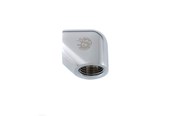 Gør-det-selv vandkøling - Bitspower Silver Shining 90-Degree With Dual Inner G1/4" Extender - BP-90DIG14