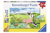 Puslespil - Ravensburger Baby Farm Animals 2x12p - 10107582-e